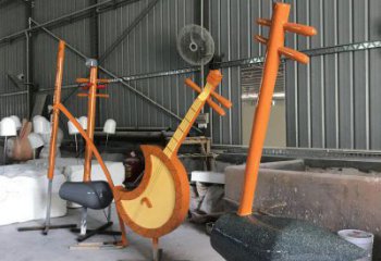 二胡雕塑精品，景觀雕塑，不銹鋼二胡雕塑生產(chǎn)商