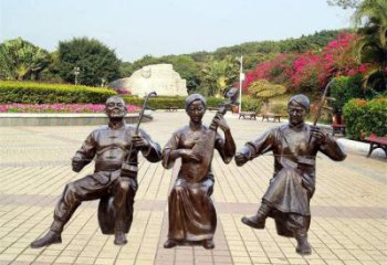 拉二胡雕塑生產(chǎn)商，街頭藝術，藝術民俗人物雕塑精選