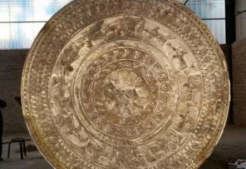 銅鼓雕塑選用，多彩藝術(shù)，大型銅鼓雕塑展品