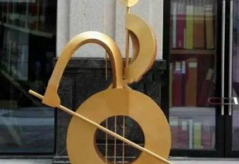 提琴雕塑點擊，多彩藝術，不銹鋼提琴雕塑訂做承接