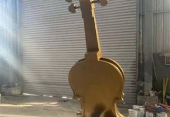 提琴雕塑特供，美陳雕塑，不銹鋼提琴雕塑定制