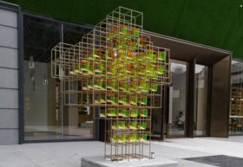 魔方雕塑供應(yīng)，城市雕塑，大型燈光魔方雕塑制造