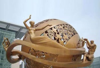 鏤空球雕塑供給，景觀雕塑，烤漆鏤空球雕塑選定