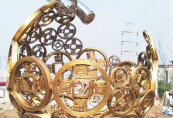 空心球雕塑制造商，露天雕塑，鏤空空心球雕塑訂做廠家
