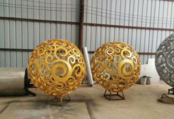 燈光球雕塑制作，美陳雕塑，不銹鋼燈光球雕塑優(yōu)選