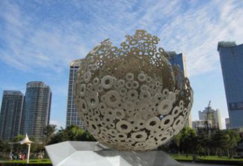 景觀球形雕塑供需，廣場雕塑，廣場鏤空球形雕塑選用