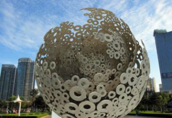 現(xiàn)代球形雕塑承接，歐式風格，鏤空球形雕塑精選