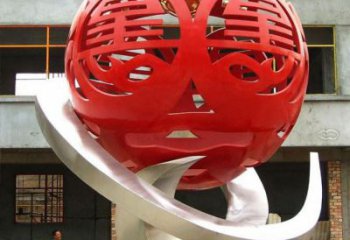 繡球雕塑承接，廣場系列，烤漆繡球雕塑標(biāo)準(zhǔn)