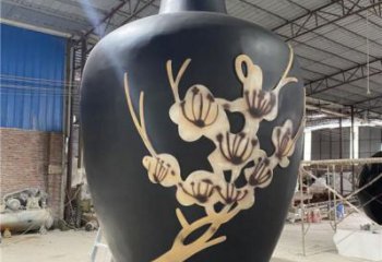 制造花瓶雕塑專供，地標(biāo)擺件，玻璃鋼花瓶雕塑訂做