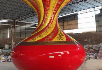 大型花瓶雕塑常用，戶外擺放，玻璃鋼花瓶雕塑專供