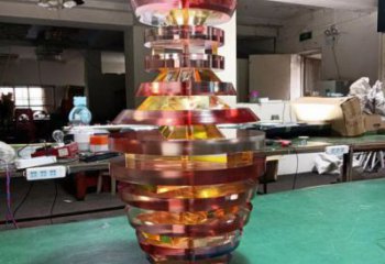 花瓶雕塑供求，白鋼構(gòu)件，異形花瓶雕塑觀賞型