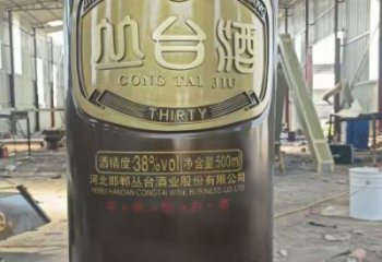 室內酒瓶雕塑，拉絲景觀雕塑，抽象效果