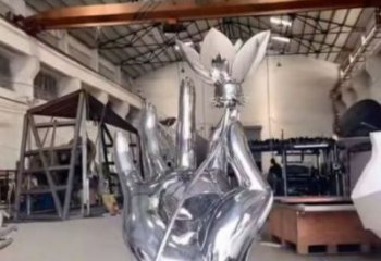 手拈花雕塑制作，戶外雕塑，不銹鋼手拈花雕塑優(yōu)選