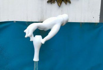 手雕塑選定，水景雕塑，手捏瓶子雕塑常用廠家
