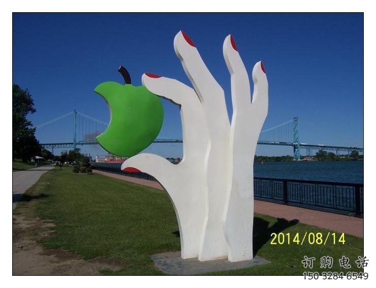 手掌雕塑特供，美陳雕塑，制造不銹鋼手掌雕塑優(yōu)選