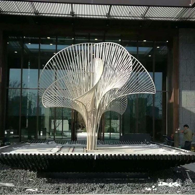 遮陽(yáng)樹(shù)雕塑供求，植物題材雕塑，不銹鋼遮陽(yáng)樹(shù)雕塑制造商