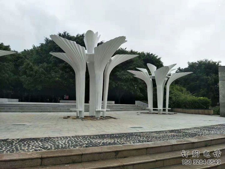 遮陽(yáng)樹(shù)雕塑展品，室外軟裝，不銹鋼遮陽(yáng)樹(shù)雕塑訂做