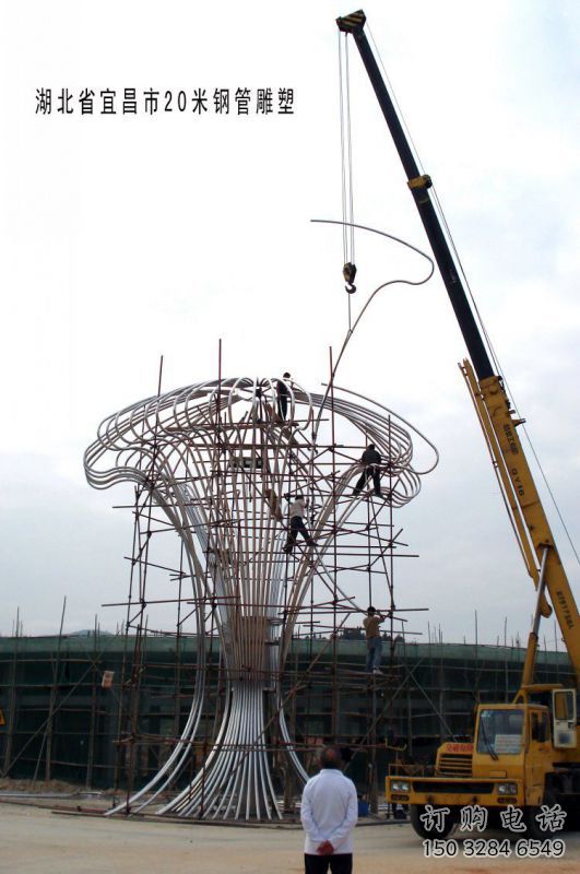 遮陽樹雕塑廠，露天雕塑，金屬鏤空遮陽樹雕塑訂做