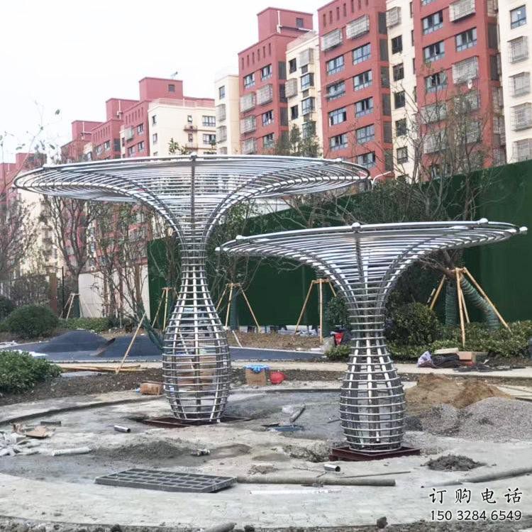 遮陽樹雕塑供應，城區(qū)小品，鏤空遮陽樹雕塑制造商