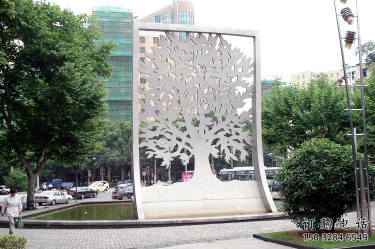 鏤空樹雕塑常用，景觀概念，鏤空剪紙樹雕塑生產(chǎn)廠家