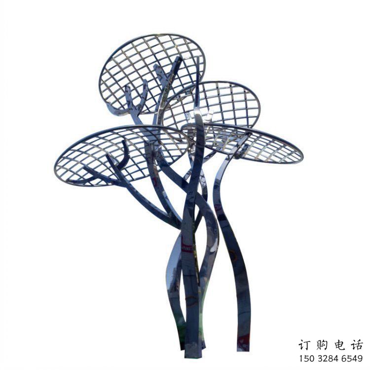 蘑菇樹雕塑廠家，標(biāo)識雕塑，鏤空蘑菇樹雕塑供給