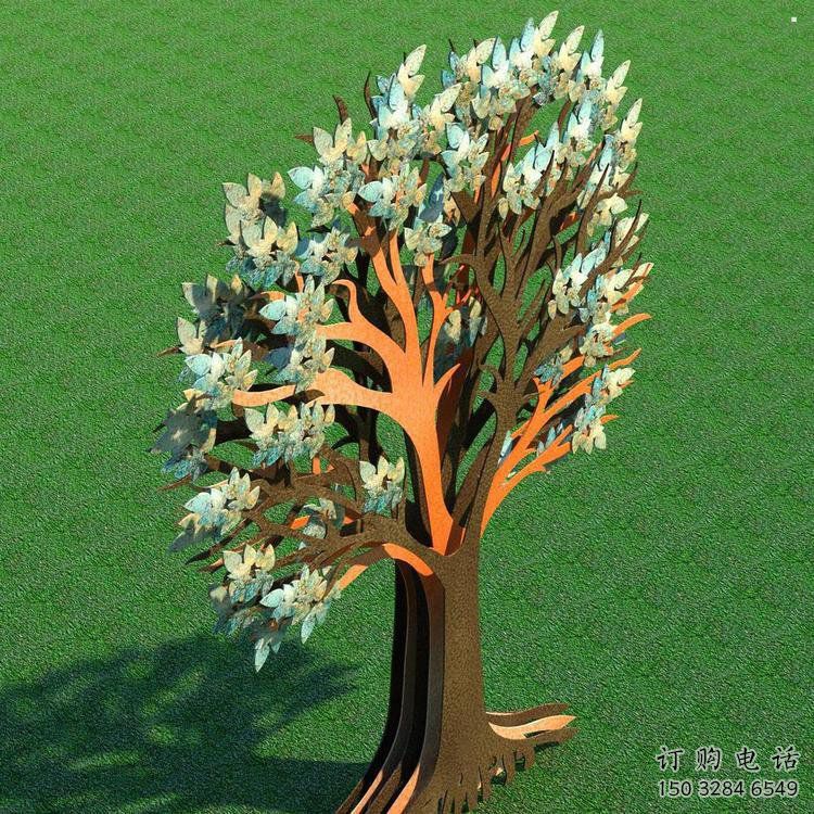 傘樹雕塑供給，景區(qū)雕塑，抽象鏤空傘樹雕塑優(yōu)選