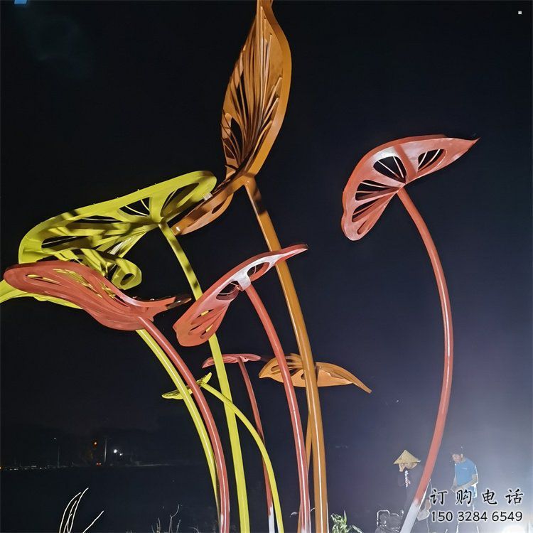 芭蕉葉雕塑精選，歐式風格，不銹鋼芭蕉葉雕塑指用