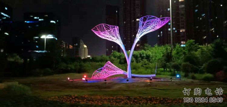 燈光樹葉雕塑廠，公園小品，燈光樹葉雕塑生產(chǎn)商