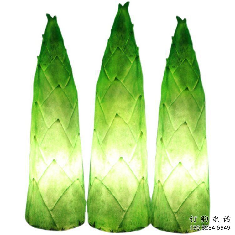 竹筍雕塑生產商，地標擺件，玻璃鋼仿真竹筍雕塑生產
