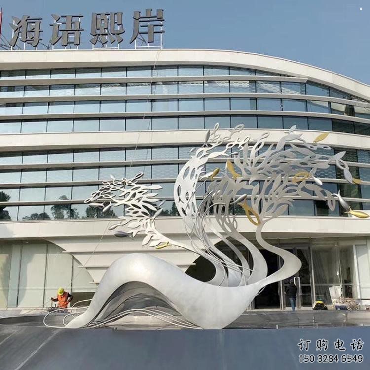鏤空樹雕塑常用，街道標識，不銹鋼樹雕塑常用