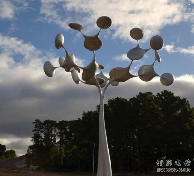 發(fā)財(cái)樹雕塑訂做，多彩藝術(shù)，不銹鋼發(fā)財(cái)樹雕塑制造