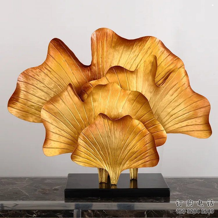 銀杏葉雕塑標(biāo)準(zhǔn)，烤漆工藝，不銹鋼銀杏葉雕塑精品