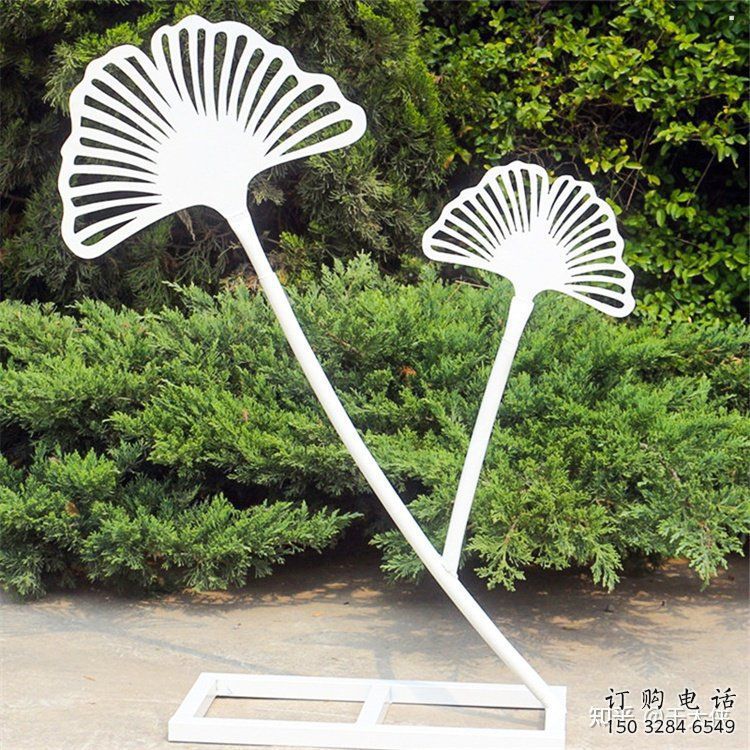 銀杏葉雕塑生產(chǎn)，街頭雕塑，不銹鋼銀杏葉雕塑供需