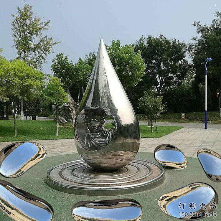 水滴雕塑供應(yīng)，校園雕塑，不銹鋼水滴雕塑廠家供求