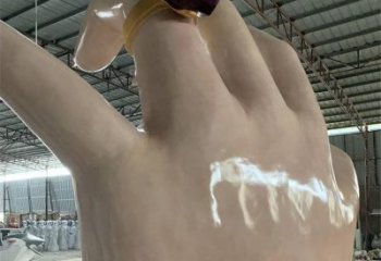 手指雕塑制作，市標(biāo)雕塑，玻璃鋼手指雕塑廠家常用