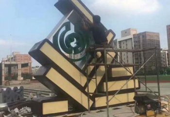 小區(qū)書籍雕塑，拉絲景觀雕塑，抽象效果