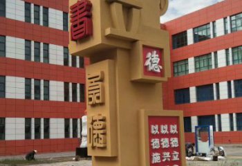 創(chuàng)意竹簡(jiǎn)雕塑