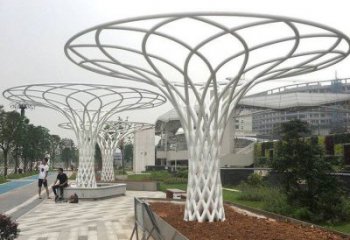 遮陽樹雕塑生產(chǎn)，中式工藝，鏤空遮陽樹雕塑精品