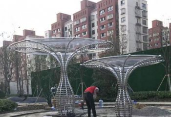 遮陽樹雕塑制作，城市裝飾，鏤空遮陽樹雕塑廠