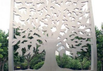 鏤空樹(shù)雕塑定價(jià)，街頭雕塑，烤漆鏤空剪紙樹(shù)雕塑廠(chǎng)家