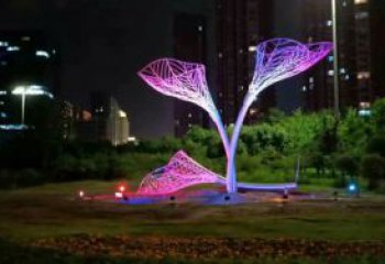 燈光樹葉雕塑廠，公園小品，燈光樹葉雕塑生產(chǎn)商