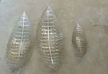 制造鏤空樹葉雕塑廠家，鋼管組合，鏡面鏤空樹葉雕塑常用