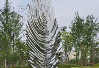 樹葉雕塑標(biāo)準(zhǔn)，景觀雕塑，不銹鋼鏡面樹葉雕塑提供