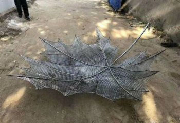 鏤空樹葉雕塑生產商，城市雕塑，鐵藝樹葉雕塑制造廠家