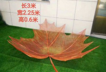 鏤空樹葉雕塑選用，酒店擺件，鐵藝樹葉雕塑工廠精選