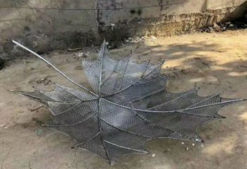 樹葉雕塑生產商，彩鋼制作，大型鐵藝樹葉雕塑定做