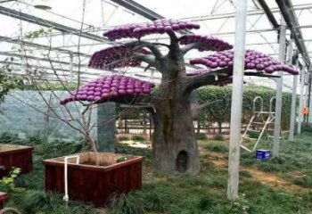 仿真樹雕塑服務(wù)商，公園小品，玻璃鋼仿真樹雕塑制作