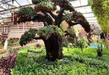 仿真樹(shù)雕塑選定，植物雕塑，玻璃鋼仿真樹(shù)雕塑常用