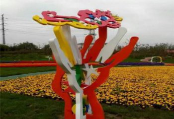 花樹雕塑廠家，標(biāo)識(shí)雕塑，不銹鋼花樹雕塑選用