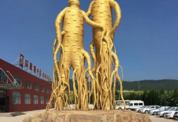 大型人參雕塑標(biāo)準(zhǔn)，街頭藝術(shù)，廣場人參樹雕塑通用